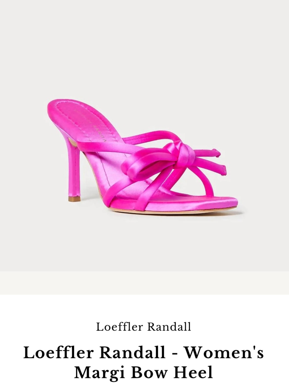 Loeffler Randall Margi Bow Heel in Fuchsia